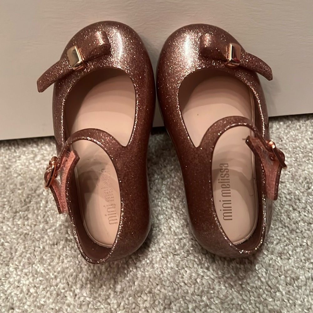 New worn once Mini melissa jelly shoes